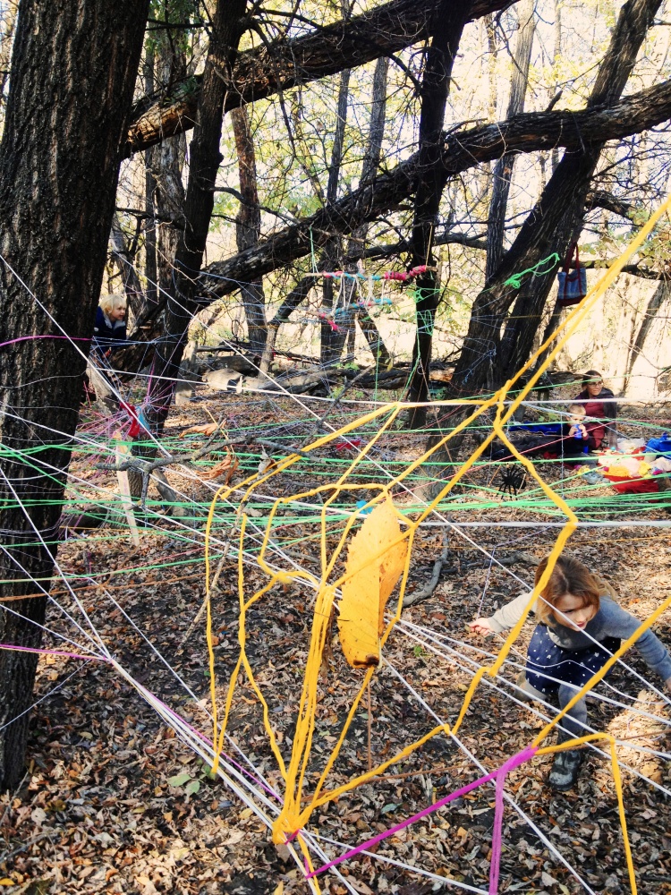 Tiny Peasant spinning a yarn