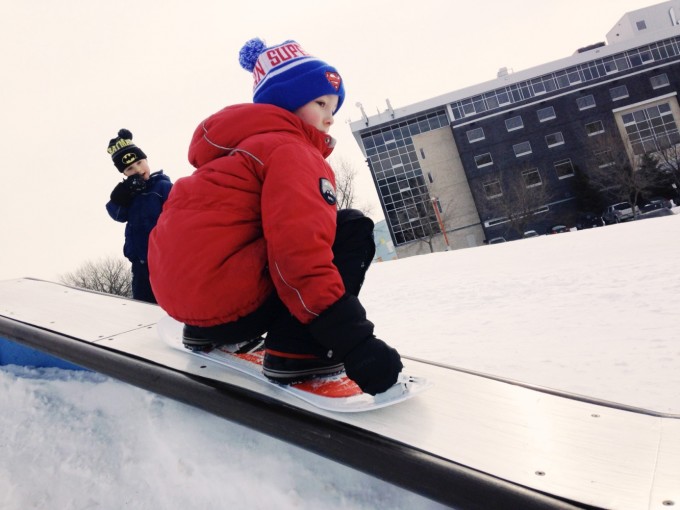 TP snowboard kid